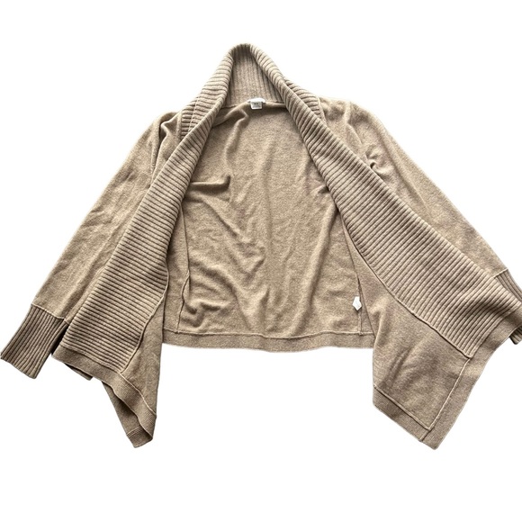 Club Monaco Italian Cashmere Open Front Cardigan in Oatmeal Size Medium - Picture 11 of 13